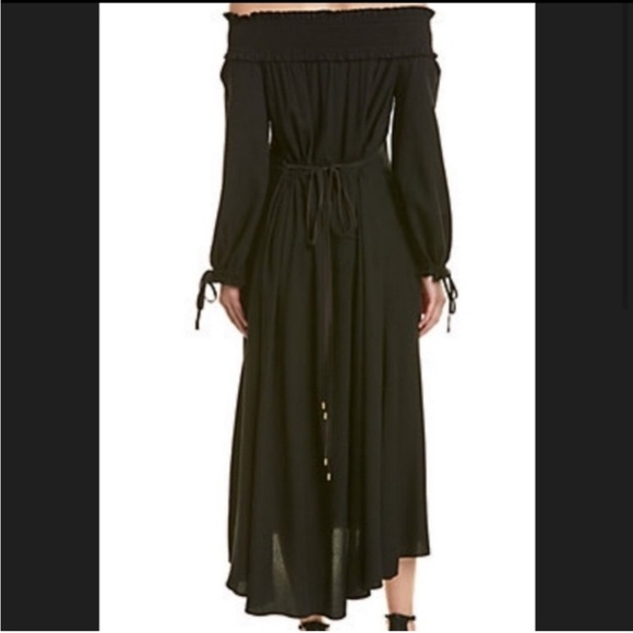 Tibi Swiss dot off the shoulder midi dress 2 - Picture 2 of 12